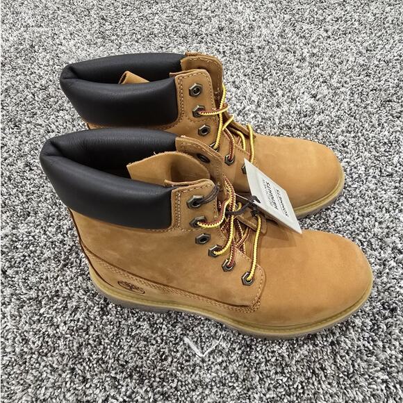 Timberland Premium 6in Waterproof Boot Wheat Nubuck Size 8 Womens New In Box